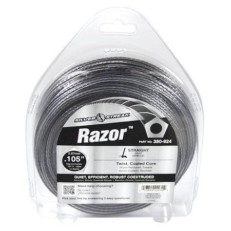 Stens New 380-924 Razor Trimmer Line For Approximate Length 197 Ft., Color Gray, Diameter 0.105 In. 380-924